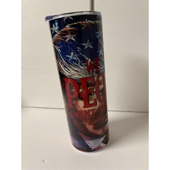 We the People want Trump back Handmade 20 oz Stainless Steel Tumbler - Picture 5 of 8